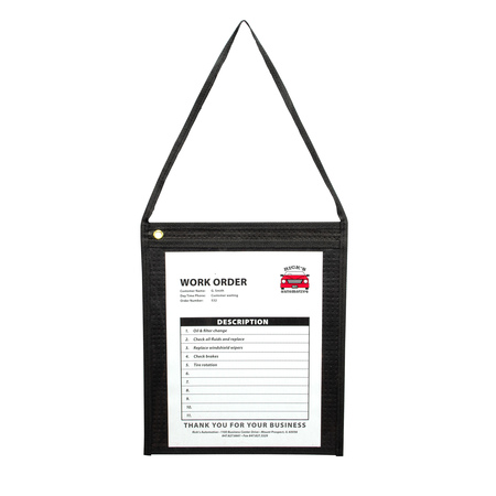 C-LINE PRODUCTS Hanging Shop Ticket Holder With Fabric Back, 9" x 12", PK75 74112